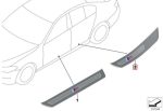 Original BMW F10 M Sport Cover Door Sill Trim Lis Pintu Belakang KIRI - Image 4