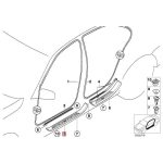 Original BMW E39 5 Series Door Sills Trim Lis Bawah Pintu Depan KANAN - Image 5