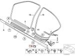 Original BMW E46 Cover Tutup Kotak Door Sills Bawah Pintu Belakang 51478255822 - Image 4
