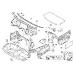 Ori BMW E46 Engine Hood Insulation Peredam Kap Mesin 51488193941 - Image 4