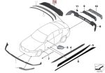 Original BMW G21 Touring M Performance Gloss Black Rear Spoiler - Image 4