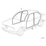 Original BMW E30 Coupe Karet Seal Body Pintu Depan KIRI 51711876151