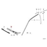 Original BMW E36 Dek Wiper Cover Bagian Plastik Bawah Kaca Depan KIRI - Gambar 5