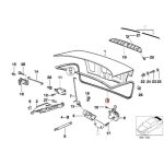 Original BMW E36 Trunk Lid Gasket Karet Seal Bagasi 51711977050 - Image 5