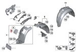 Original BMW E84 X1 Plastic Cover Lampu Fender Depan 5171299314 - Image 4