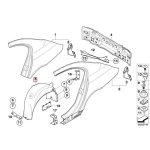 Original BMW E60 Inner Fender Liner Roda Belakang KIRI 51717033751 - Image 4