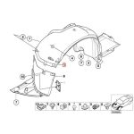Original BMW E46 Inner Fender Liner Bagian Belakang Roda Depan KANAN - Image 4