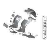 Original BMW E90 E91 Inner Fender Liner Depan KIRI 51717059379 - Image 4