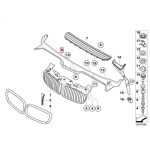 Original BMW E66 Windshield Cowl Cover Grill Wiper Deck 51717065284 - Image 4