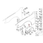 Original BMW E66 Inner Fender Liner Roda Depan KIRI 51717136679 - Image 4