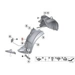 BMW F25 X3 F26 X4 Cover Inner Fender Liner Depan KANAN 51717213642 - Image 4