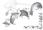 BMW F20 F21 F22 F23 Fender Liner Roda Depan Bagian Belakang , KIRI - Image 3