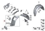Original BMW E84 X1 Inner Fender Liner Depan KANAN 51717290160 - Image 6