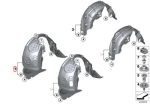 Original MINI F55 F56 Plastic Inner Fender Liner Cover Depan KIRI - Image 5