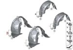 Original MINI F55 F56 Plastic Inner Fender Liner Cover Depan KANAN - Image 4