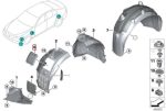 BMW G14 G15 G16 Cover Lampu Inner Fender Liner Depan 51717340199 - Image 5