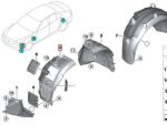 Original BMW G30 G31 Inner Cover Fender Liner Depan KIRI 51717340785 - Image 5