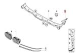 Original BMW E39 Talang Air Kap Mesin Depan KIRI 51718193201 - Image 4