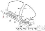 Original BMW E46 Side Skirt Rocker Panel Trisplang KANAN 51718211944 - Image 5