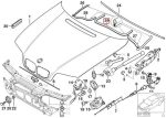 Original BMW E46 Hood Sealing Gasket Karet Kap Microfilter 51718215915