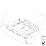 Original BMW E46 Cover penutup kolong mesin mobil - Image 4