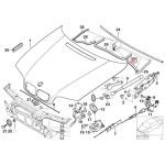 Original BMW E46 Hood Sealing Gasket Karet Kap Mesin KIRI 51718232085 - Gambar 5