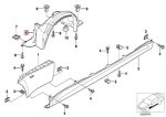 Original BMW Z3 Cover Inner Fender Liner Depan KANAN 51718397686 - Image 4