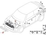Original MINI F56 F57 Aspen White MINI toolBox Colourline Ring Trim Lampu Depan Putih SET KIRI KANAN - Image 3