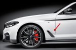 Genuine BMW G30 G31 Gloss Black Fender Gril Cover Trim KIRI KANAN