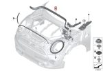 Original MINI F55 F56 F57 Rear Engine Gasket Seal Karet Kap Mesin