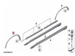 Original BMW E84 X1 Wheel Arch Lis Fender Flare DEPAN KIRI 51772990165 - Image 5