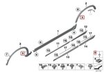 BMW F25 X3 F26 X6 Wheel Arch Expanding Rivet Klip Kancing Lis Fender - Image 5