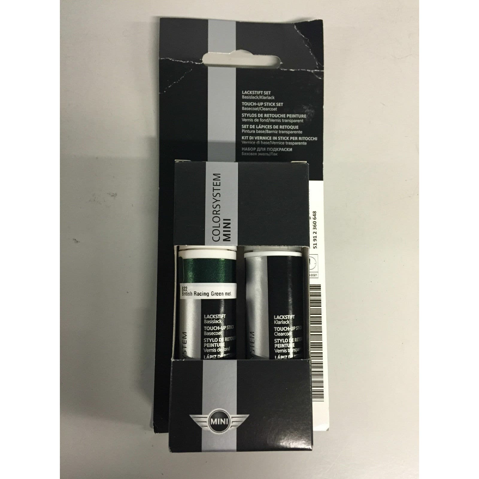 51912360648_A Original MINI British Racing Green B22 Touch Up Paint Cat Oles Mobil - Gambar 1