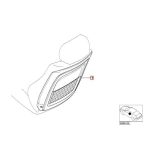 Original BMW E46 Seat Backrest Cover Penutup Sandaran Jok Depan Beige - Image 3