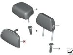 Original BMW G05 X5 G07 X7 Cuddle Pillow Head Rest Belakang Black Hitam - Image 5