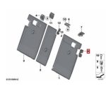 Original BMW E81 E87 E91 F25 X2 F26 X4 Cover Lock Panel Tutup Pengunci Jok Belakang 52207119423 - Image 5