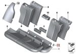 Original BMW F30 F31 F34 F35 Cover Penutup Isofix Black 52207319686 - Gambar 5