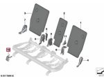 Original BMW F45 F48 X1 F39 X2 Cover Seat Rail Trim Tutup Rel Jok Belakang 52207373901 - Image 4