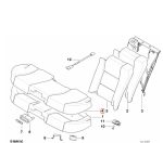 Original BMW E38 Seat Cover Leather Jok Kulit Belakang Bagian Dudukan N6SN N8SN Beige Cup Holder 52208213827 - Image 8