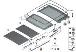 Original BMW E84 X1 Sunroof Seals for Side Trim Seal Karet Samping
