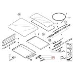 Original BMW E70 F15 X5 Sunroof Mechanism repair kit 54107198762 - Gambar 3