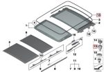 Original BMW G12 G21 G31 Karet Seal Sunroof Panoramic 54107430946