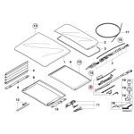 Original BMW E53 E70 F15 X5 E61 F85 Sunroof Mechanism Repair Kit Kabel - Gambar 3