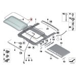 Original BMW F30 F32 F36 Karet Seal Sunroof Cover Gasket - Image 5