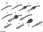 Original BMW Kabel dengan Pin Kontak Bushing Contact With Wire (0,2- 0,5 qmm) 61130005197 - Image 5