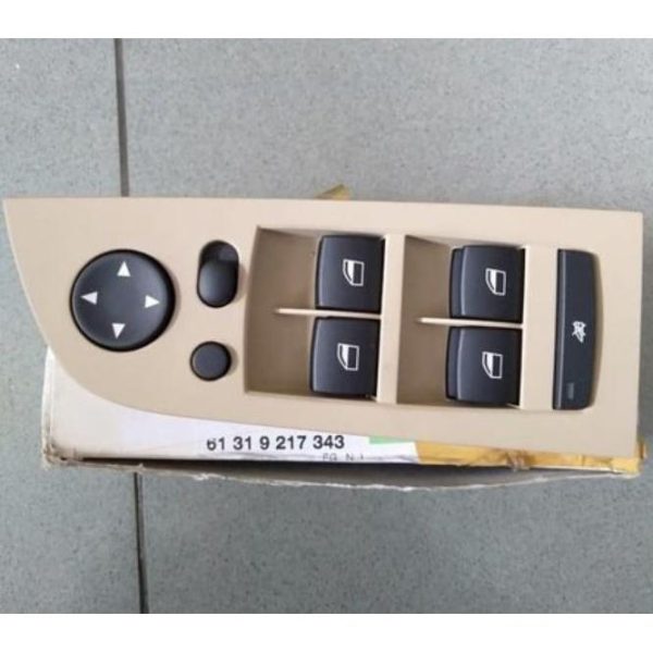 Original BMW E90 Tombol Power Window Switch Pintu Driver Kanan Beige