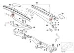 Original BMW E65 E66 Seri 7 Wiper Blades Karet Penghapus Kaca Mobil - Image 6
