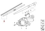 Original BMW E83 X3 Wiper Blades Karet Penghapus Kaca Belakang Mobil - Image 3