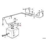 Original BMW E30 Tangki Air Wiper Fluid Washer Container 61661370788 - Image 5
