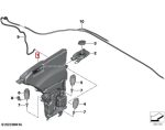 Original BMW G60 G61 G90 M5 G70 Tabung Tangki Air Wiper Fluid Washer Container 61665A3A029